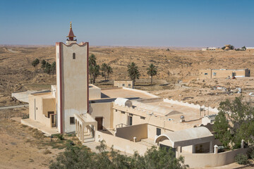 meczet ze szkoła w górach Dahar,Tunezja