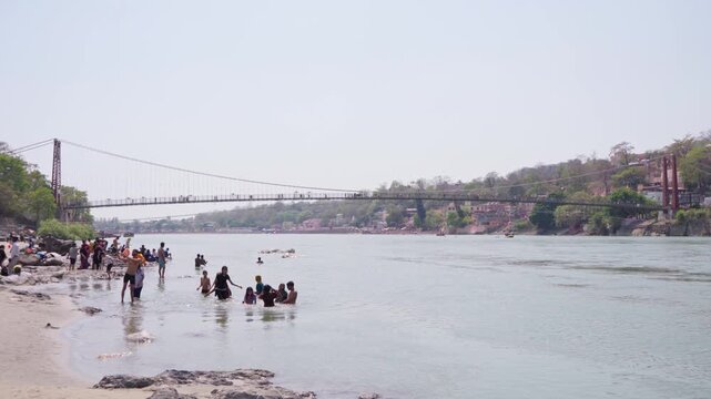 Ram Jhula, Ganga Beach, Rishikesh