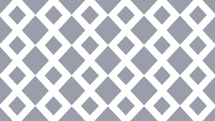 Fototapeta premium Minimalist Geometric Pattern of Intersecting White Diamonds on a Medium Gray Background seamless