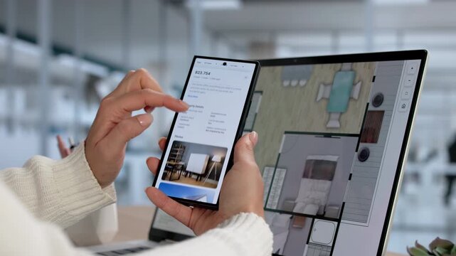 Online Real Estate Search On Phone