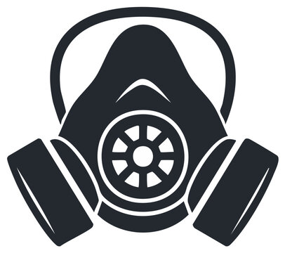 Gas Mask Protective Respirator Equipment for Chemical Biological Hazard Safety Icon