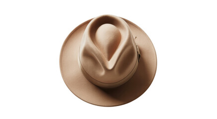 Obraz premium Beige cowboy hat isolated on a transparent background