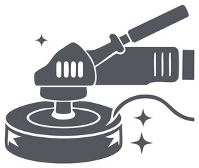 Rotary Polisher with Rotating Pad for Smoothing and Detailing Surfaces