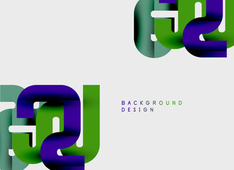 Obraz premium Abstract geometric shapes, vibrant colors, modern design. Minimalist composition, clean lines, simple forms. Background elements present.