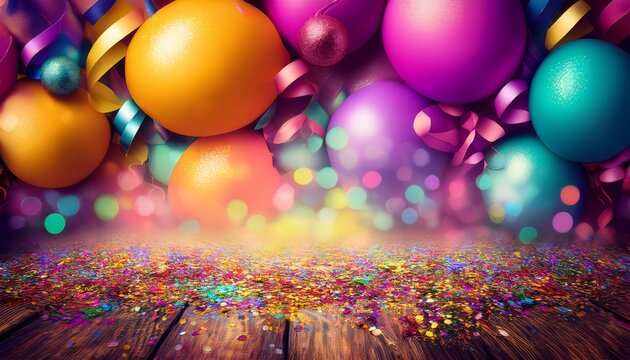 Bunter Hintergrund Fur Geburtstag Fasching Oder Karneval