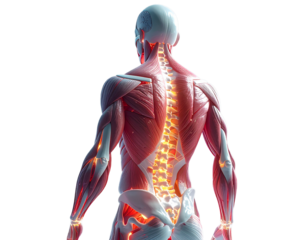 Human posture alignment medical visualization