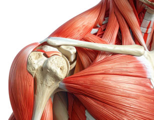Shoulder joint rotation medical diagram