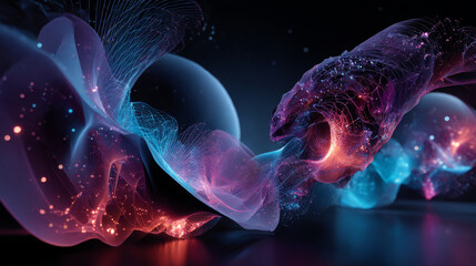 A Mesmerizing 3D Abstract Multicolor Visualization