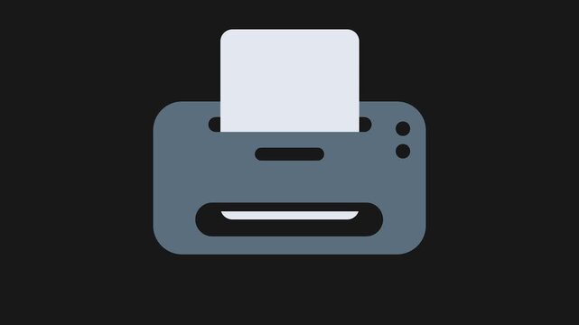 Modern Printer: An illustration capturing a sleek, modern printer, with a single sheet of paper emerging, is a symbol of technological advancement and productivity. 