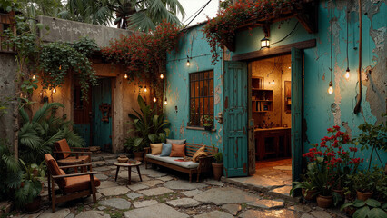 Tropical Courtyard 01