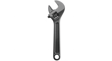 Adjustable wrench tool hardware equipment isolated on a transparent background