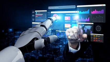 AI processing digital marketing metrics and visualizing campaign performance data to improve strategy, insights, and ROI optimization for online businesses Parse