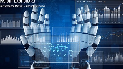 AI enhances business data analytics by automating dashboards, visualizing statistics, and supporting strategic decisions through real-time performance insights Marrow