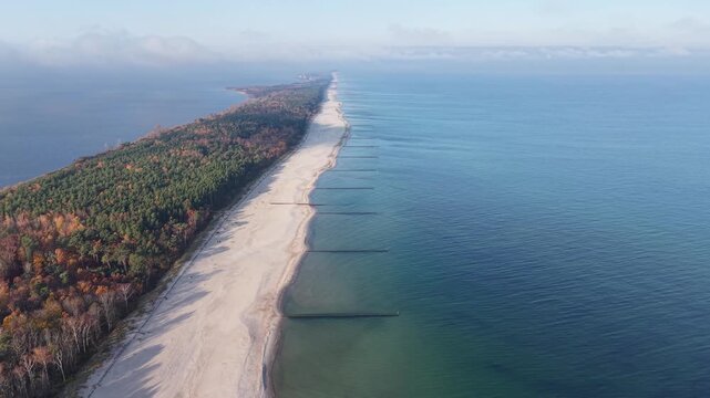 Hel Peninsula, Poland. 35-km-long sandbar peninsula in northern Poland.
