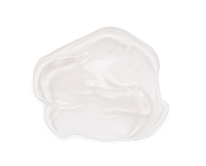 Fototapeta premium Sample of cosmetic oil on white background