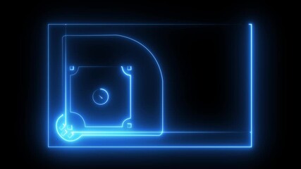 baseball field icon .