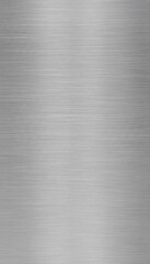 Horizontal Brushed Aluminum Texture with Metallic Silver Surface and Industrial Steel Grain