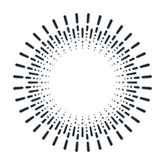 Festive Fire works. Illumination.Vector linear icon illustration isolated on white background.