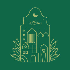 Islamic themed monoline style windows, Islamic themed pottery and pots, Arabic boho door designs for Ramadan and Eid