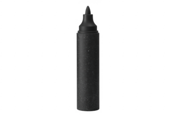 Black Marker with Speckled Texture marker pen 3D rendering isolated on a transparent background