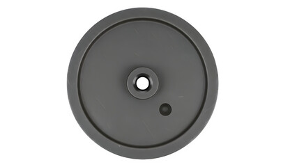 Heavy Metal Retort Stand Base Top View Isolated on Transparent Background PNG
