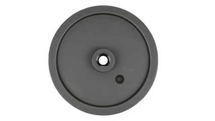 Heavy Metal Retort Stand Base Top View Isolated on Transparent Background PNG
