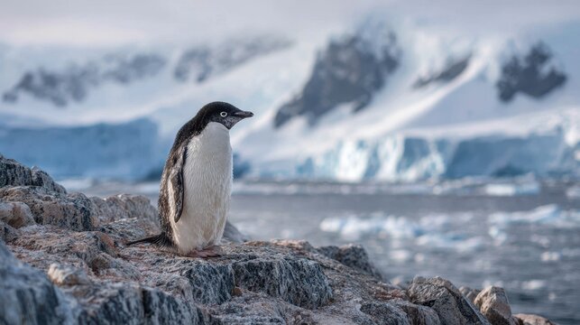 Ad&eacute;le penguin Antarctic New Harbor