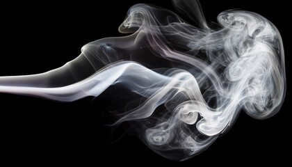Fototapeta premium Photo Of An Abstract White Smoke Texture Isolated On Transparent Background
