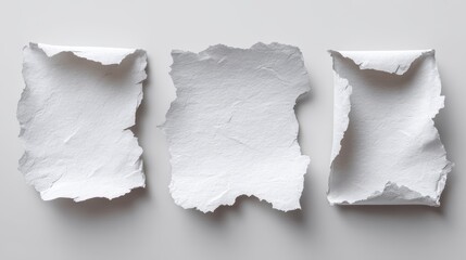 Collection of shredded paper on a white surface