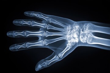 Naklejka premium Digital image of a patient s hand
