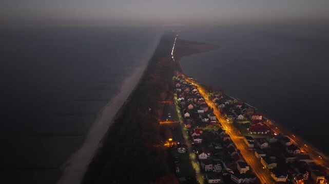 Hel Peninsula, Chałupy, Poland. 35-km-long sandbar peninsula in northern Poland.
