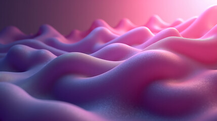 Obraz premium Soft Pink and Purple Abstract Wavy Surface background