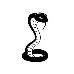 Fototapeta premium Mamba. Mamba simple black and white line art vector logo