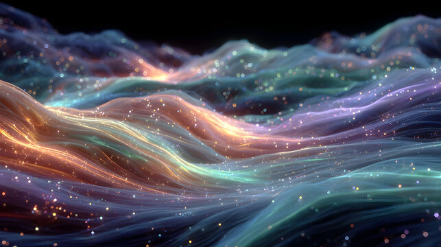 Digital Data Transfer: Visualize seamless file transfers and data migration with this dynamic image. Illustrating a glowing folder moving information between digital systems.