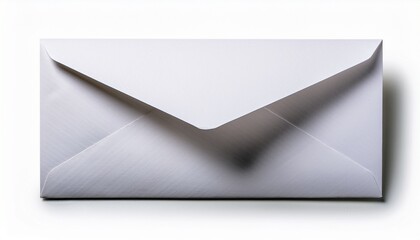 White Paper Envelope Isolated On Transparent Background