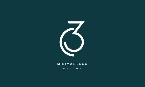 Minimal C3 / 3C Monogram Logo &ndash; Modern Abstract Monogram Design