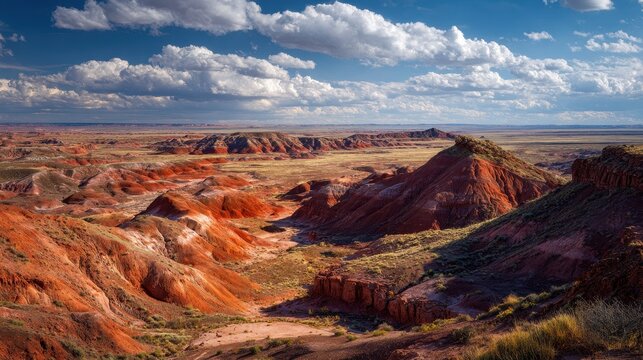 colored rock structures in Arizona s Petrified National Forest