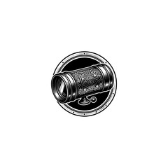 Vintage kaleidoscope engraving.