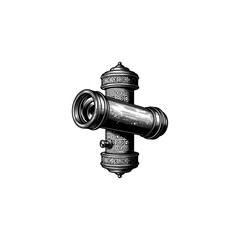 Vintage kaleidoscope engraving.