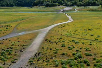 Alte Aseler Br&uuml;cke am Edersee bei Niedrigwasser