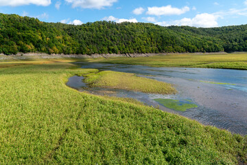Alte Aseler Br&uuml;cke am Edersee bei Niedrigwasser