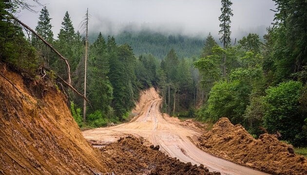 Forest Road Washout