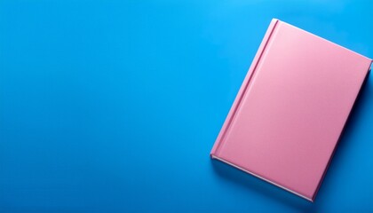 Pink Book On A Blue Background 2