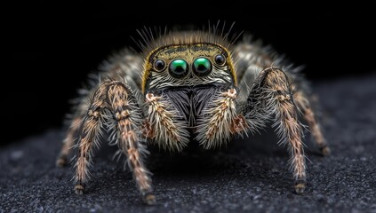 Jumping spider, electron microscopy, SEM