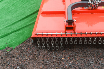 Tractor mulcher with safety chains the concept of heavy duty equipment