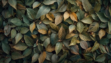Leaves pattern abstracted for background contrast
