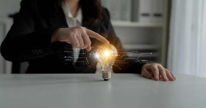 AI artificial intelligence with digital brain and connected data circuit. AI core processes data, AI core drives intelligence, enables connection, and AI core powers smart digital systems. Latch