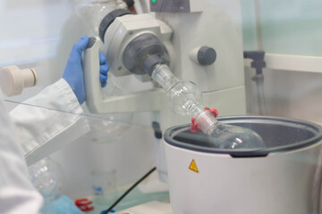 Rotary evaporators in chemical laboratories