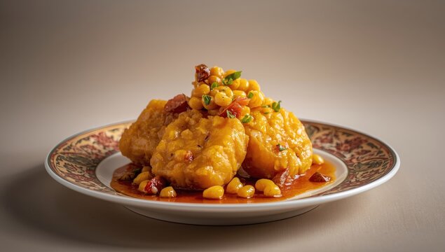 Lepat, a unique dish from South Kalimantan, is presented on a plate