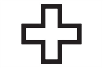 Obraz premium Medical cross symbol Vector